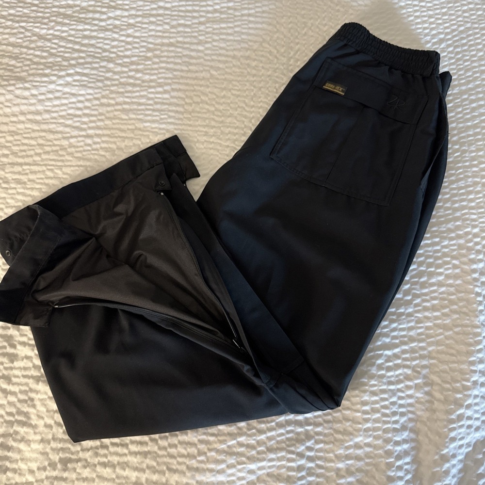 Zero Restriction ZR GORE-TEX Tour Slacks Golf Rain Pants Black Made USA Mens L